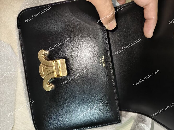 Celine TEEN TRIOMPHE BAG IN shiny calfskin-6