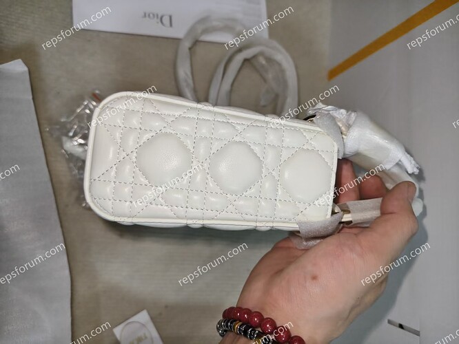 Dior Mini Lady Dior Bag with Chain-4