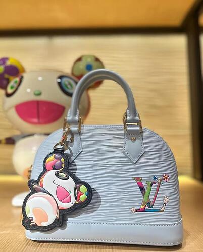 Louis Vuitton × Takashi Murakami M14197 23×17×11cm cheap designer bag