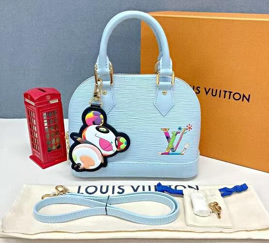 Louis Vuitton × Takashi Murakami M14197 23×17×11cm cheap designer bag