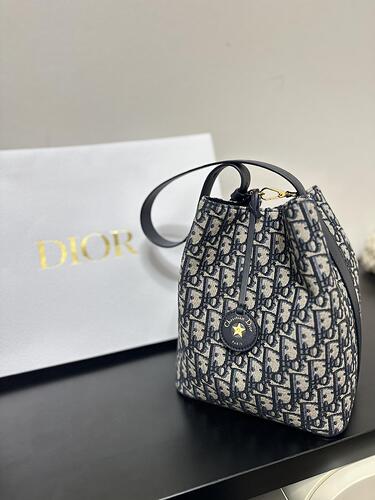 Small Diorstar Bucket Bag M2854UTZQ 24 x 24 x 15 cm cheap designer bag