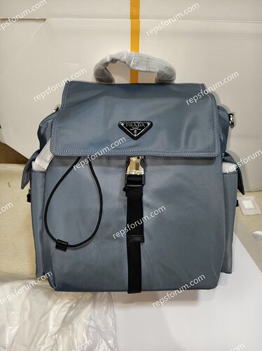 Prada Explore Re-Nylon and leather backpack-1